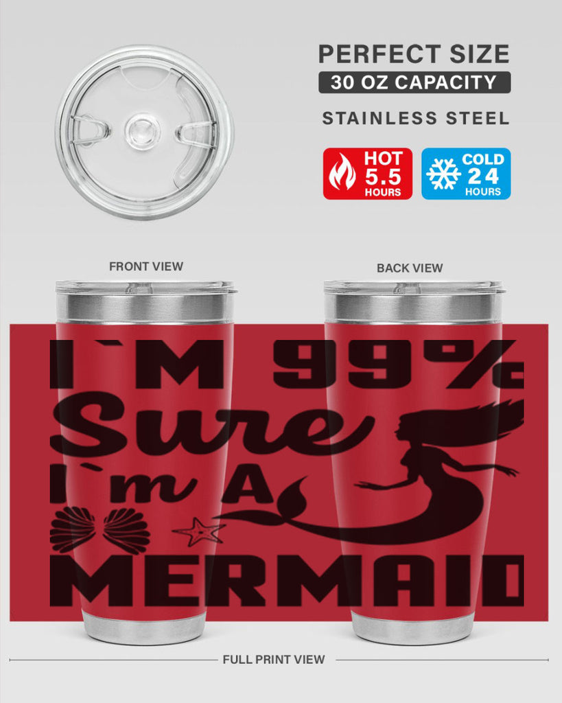 Im sure im a 253#- mermaid- Tumbler