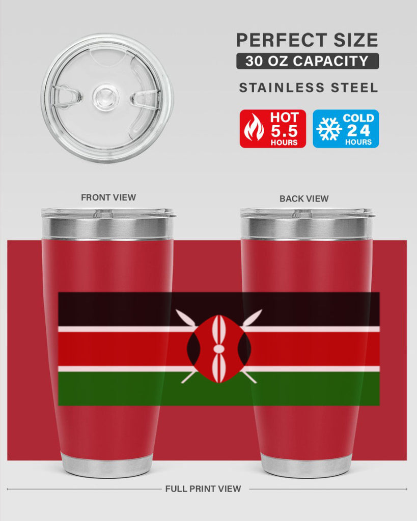 Kenya 110#- world flags- Tumbler