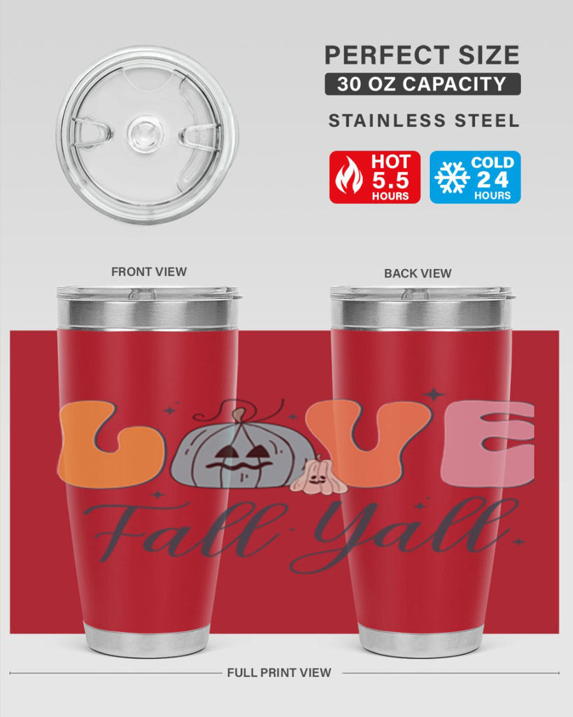 Love Fall Yall 413#- fall- Tumbler