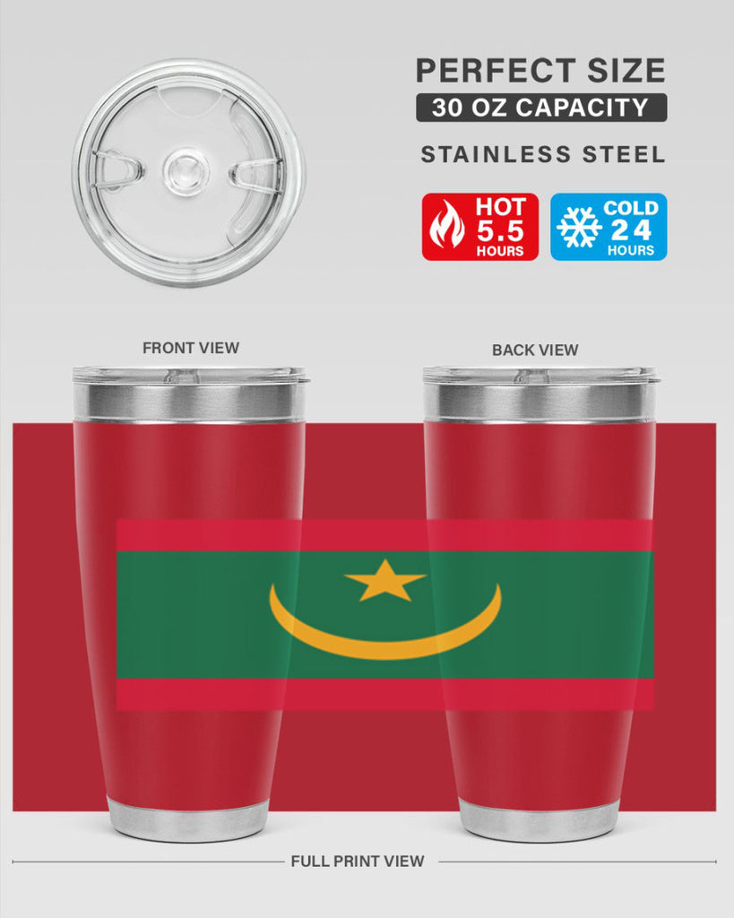 Mauritania 89#- world flags- Tumbler