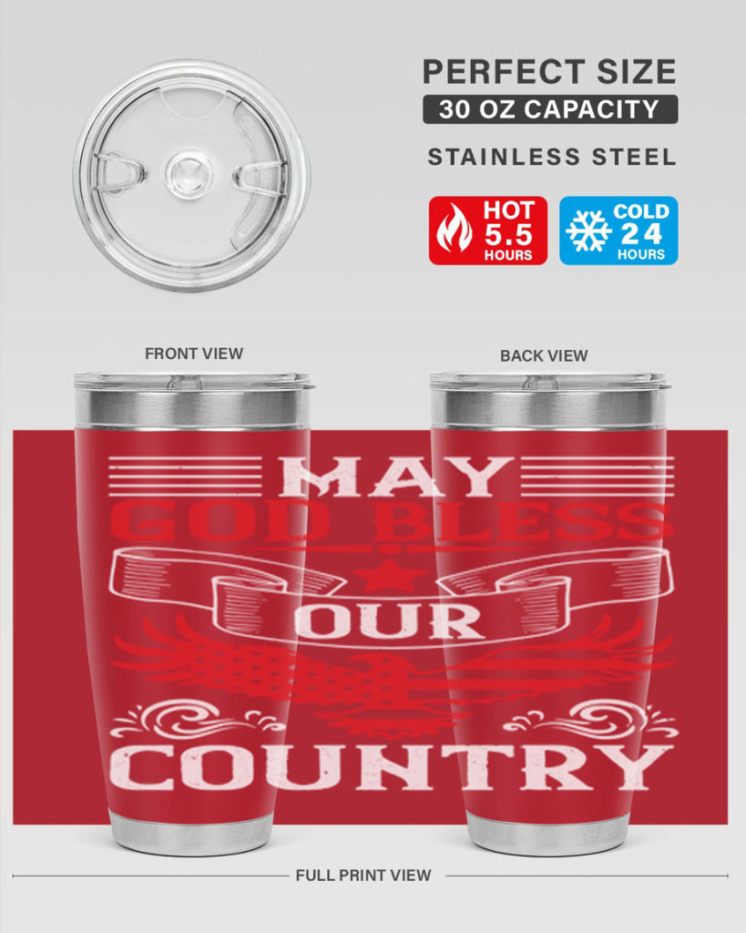May God bless our country Style 133#- Fourt Of July- Tumbler