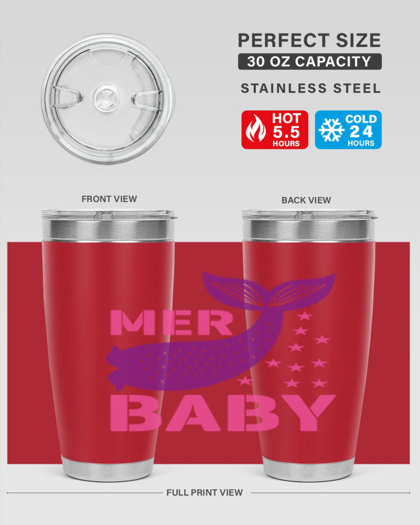 Mer Baby 321#- mermaid- Tumbler