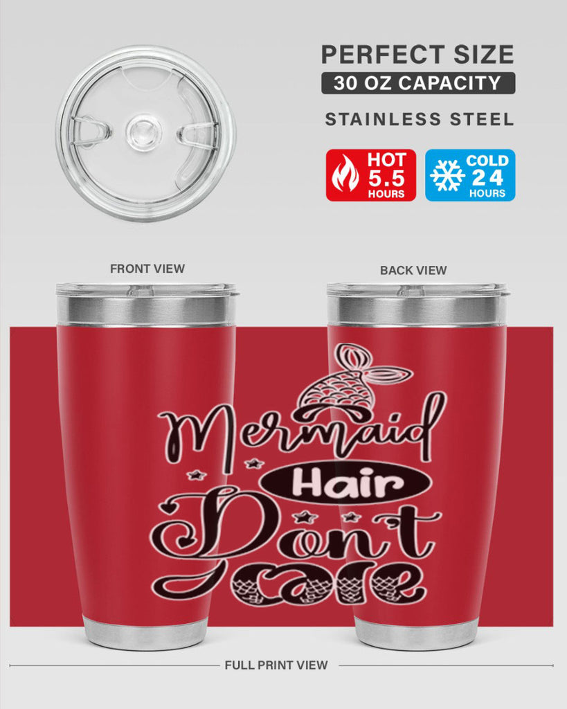 Mermaid Hair Dont Care 407#- mermaid- Tumbler