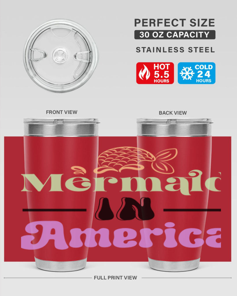 Mermaid In America 420#- mermaid- Tumbler