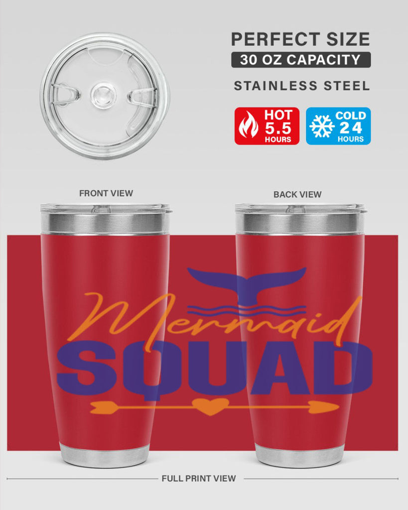 Mermaid Squad 376#- mermaid- Tumbler