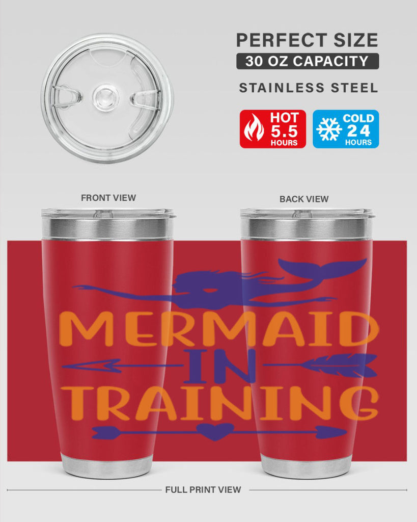 Mermaid in Training 360#- mermaid- Tumbler