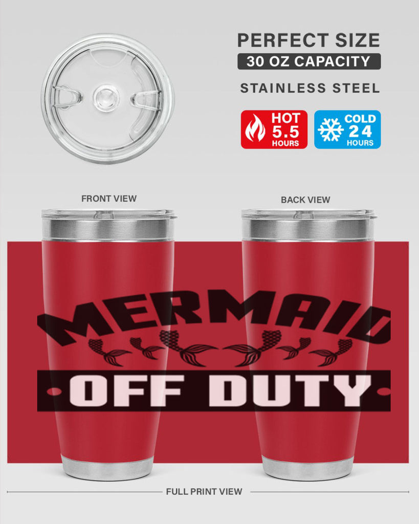 Mermaid off duty 437#- mermaid- Tumbler