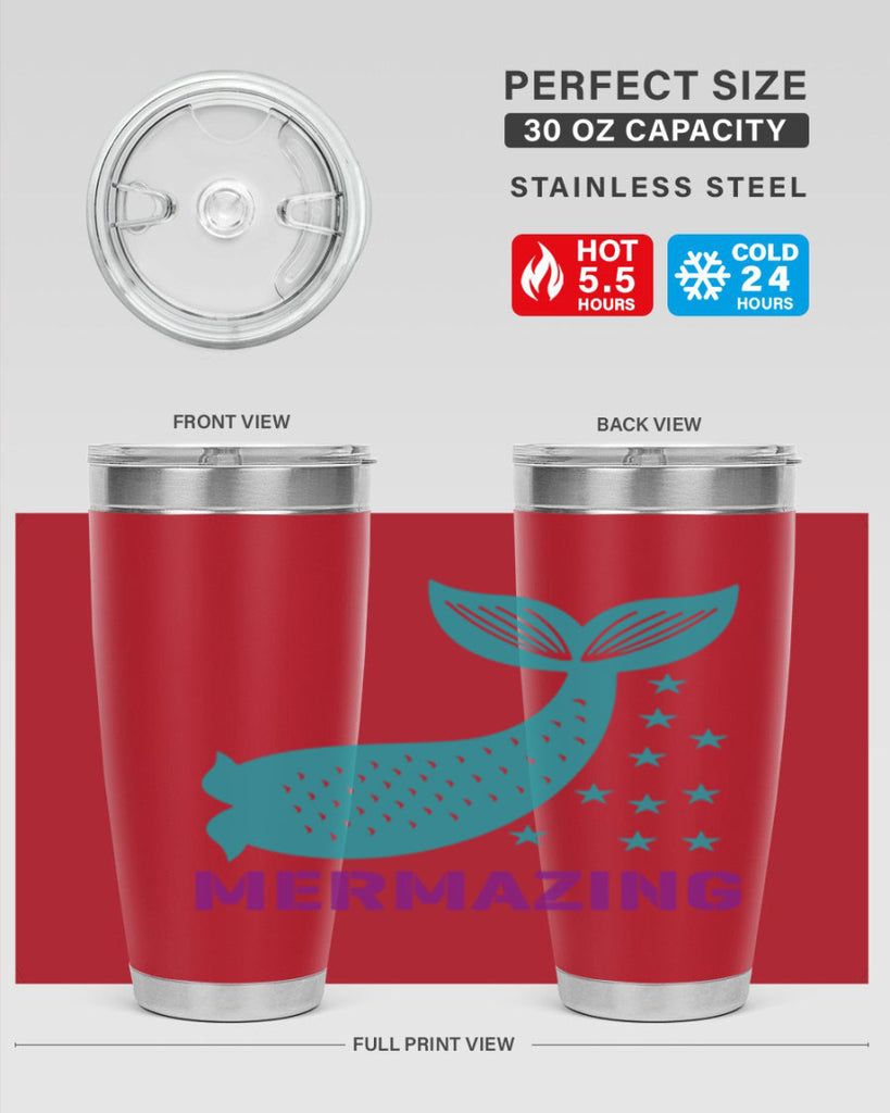 Mermazing 502#- mermaid- Tumbler