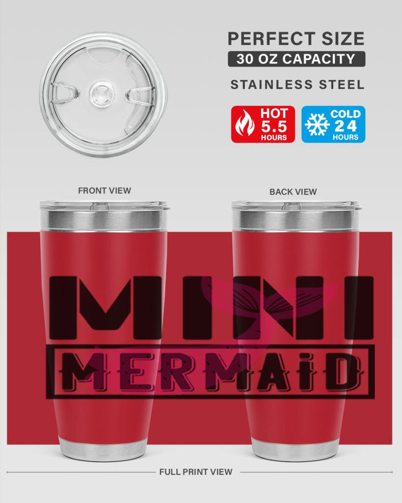 Mini mermaid 504#- mermaid- Tumbler