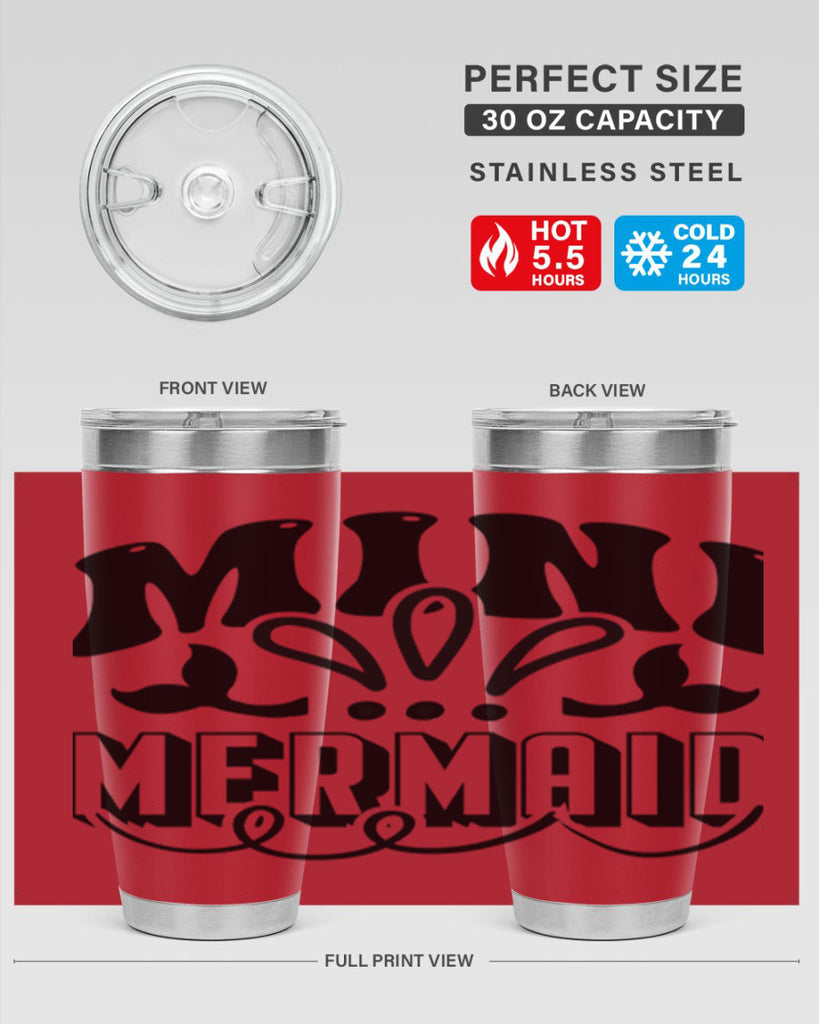 Mini mermaid 507#- mermaid- Tumbler