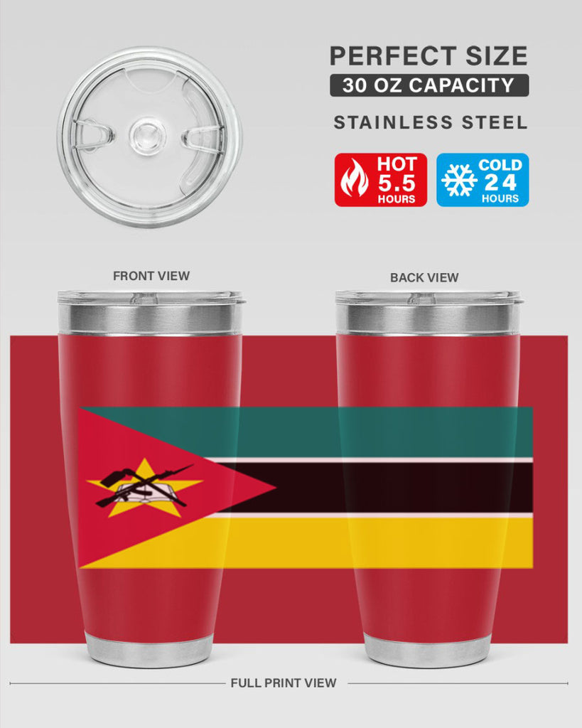 Mozambique 80#- world flags- Tumbler