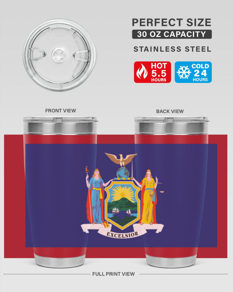 New York 20#- Us Flags- Tumbler