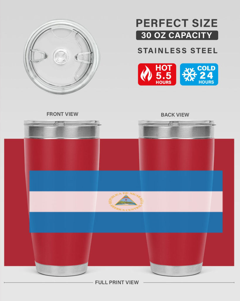 Nicaragua 73#- world flags- Tumbler