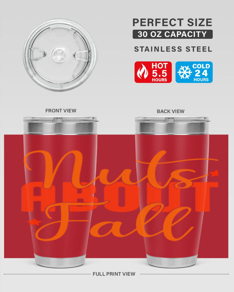 Nuts About Fall Design 444#- fall- Tumbler