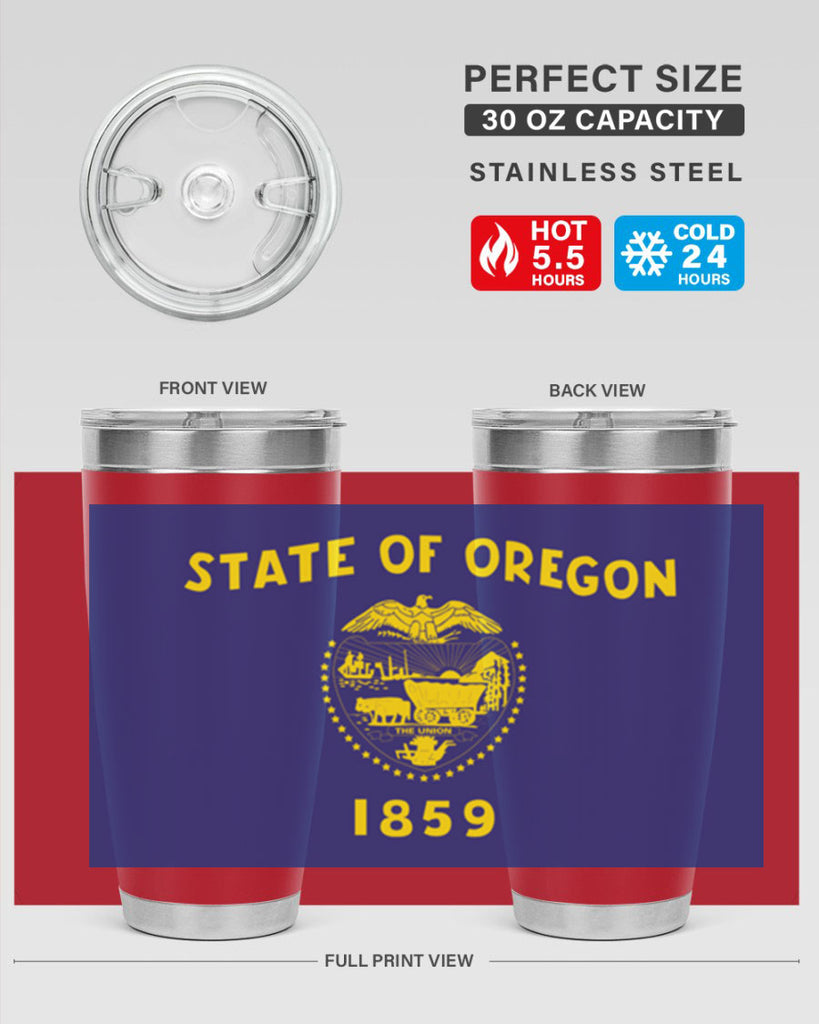 Oregon 15#- Us Flags- Tumbler