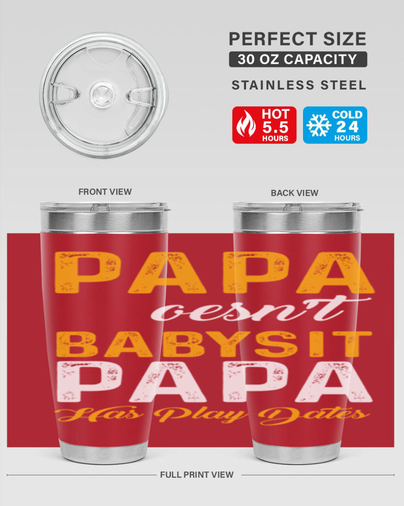 Papa 124#- grandpa - papa- Tumbler