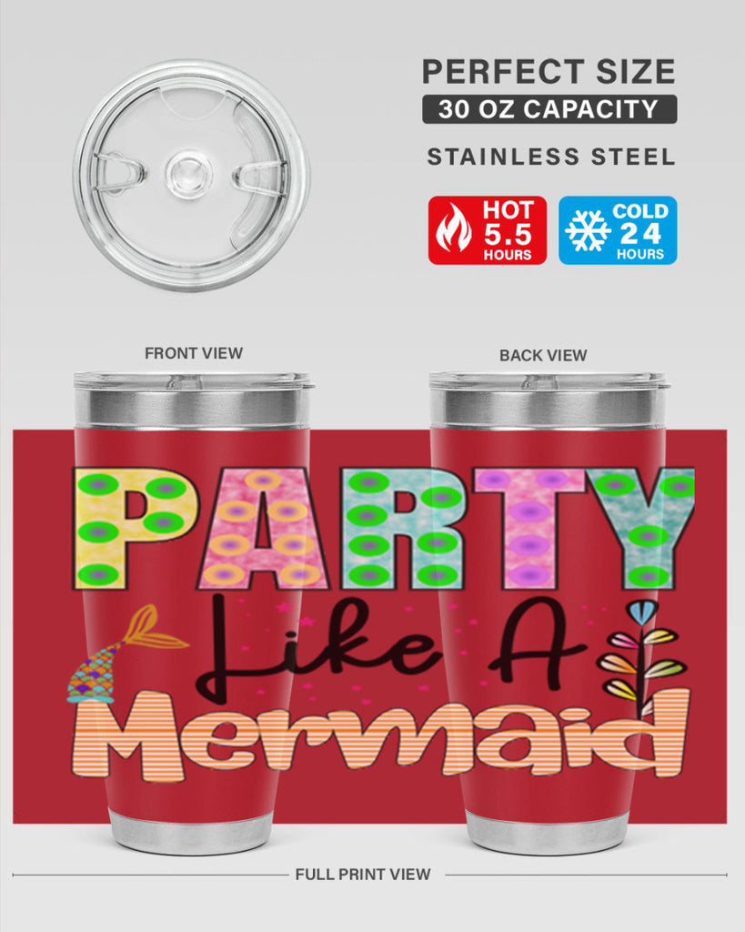 Party Like A Mermaid 538#- mermaid- Tumbler