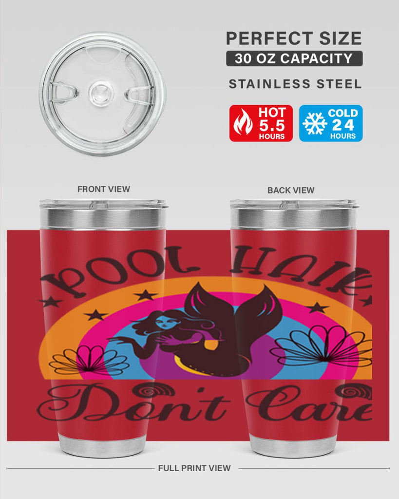 Pool hair dont care 541#- mermaid- Tumbler