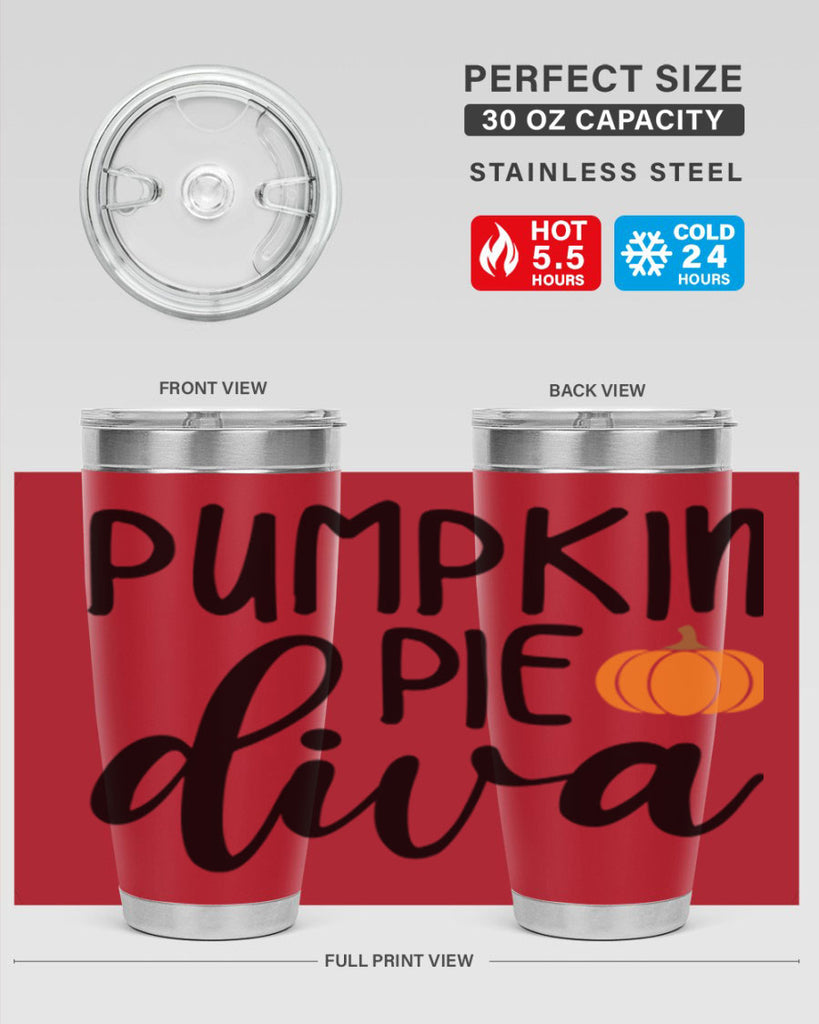 Pumpkin Pie Diva 532#- fall- Tumbler