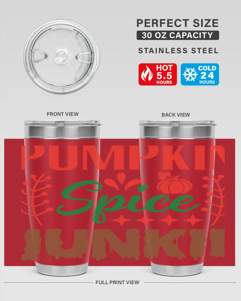 Pumpkin Spice Junkie 547#- fall- Tumbler
