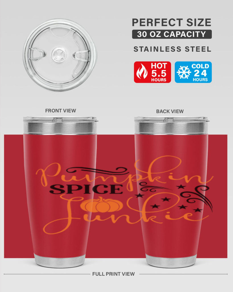 Pumpkin Spice Junkie 549#- fall- Tumbler