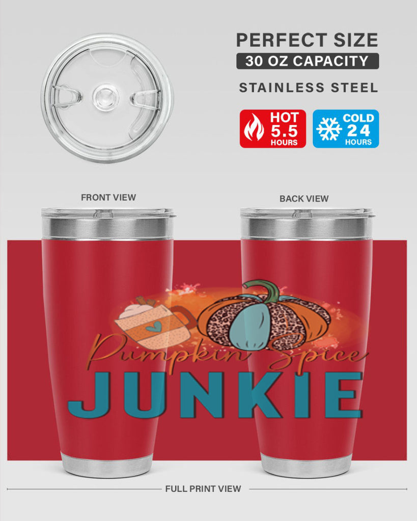 Pumpkin Spice Junkie 550#- fall- Tumbler