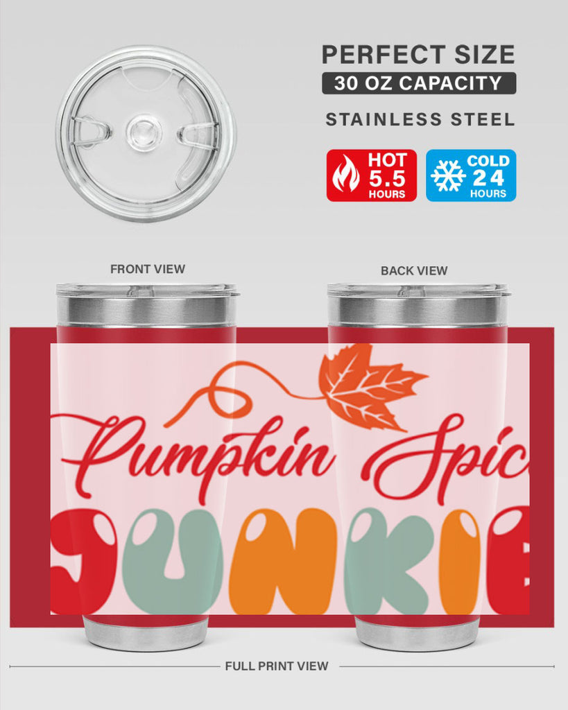 PumpkinSpiceJunkiedesign 569#- fall- Tumbler