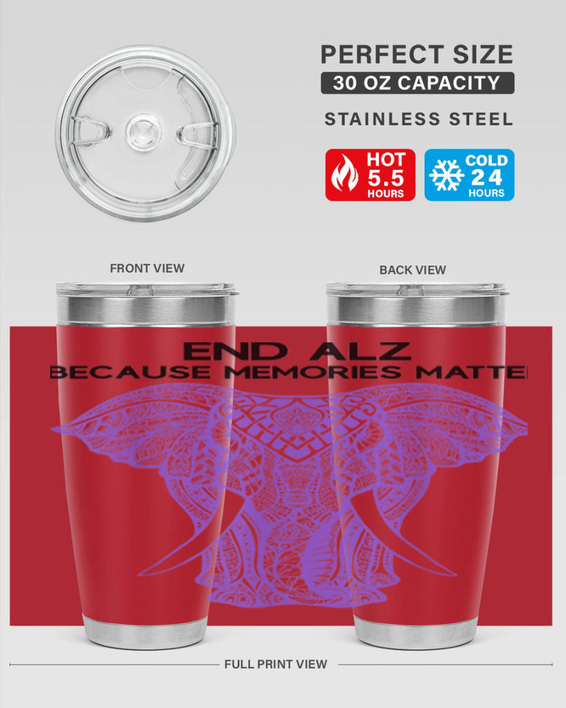 Purple Elephant Alzheimer Awareness 212#- alzheimers- Cotton Tank