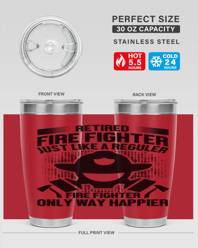 Retired fire Style 40#- fire fighter- tumbler