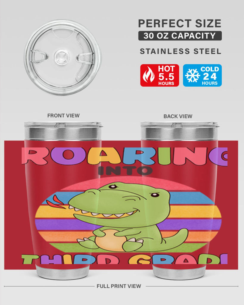 Roaring to 3rd Grade Trex 23#- 3rd grade- Tumbler