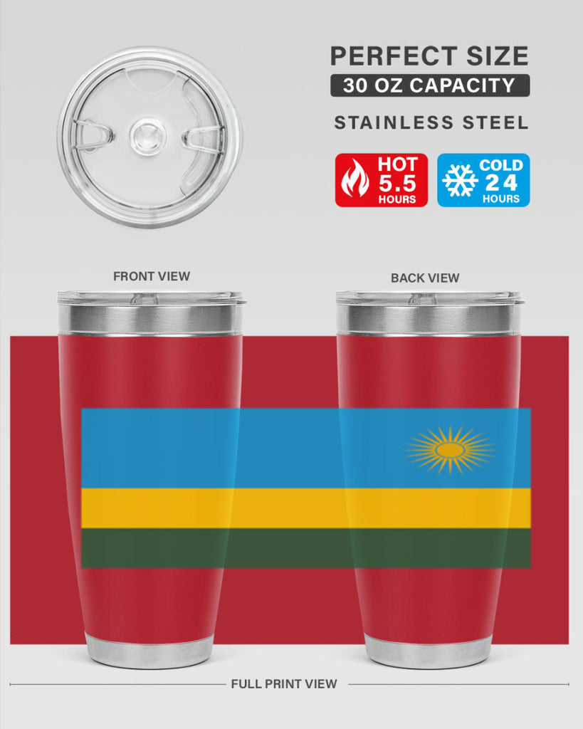 Rwanda 53#- world flags- Tumbler
