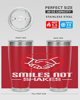 SMILES NOT SHAKES Style 23#- corona virus- Cotton Tank