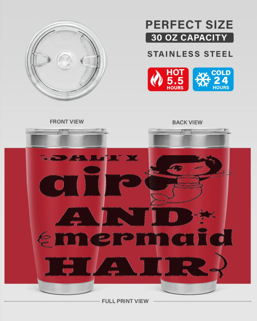 Salty air and mermaid hair 567#- mermaid- Tumbler
