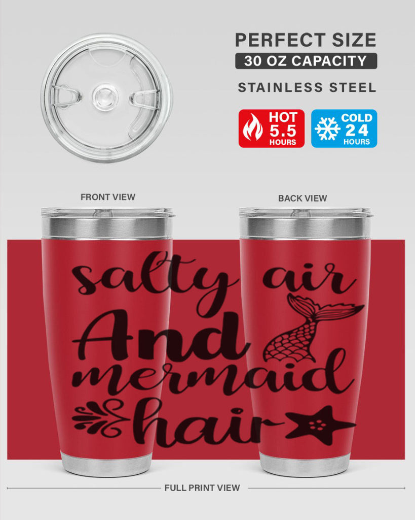 Salty air and mermaid hair 568#- mermaid- Tumbler