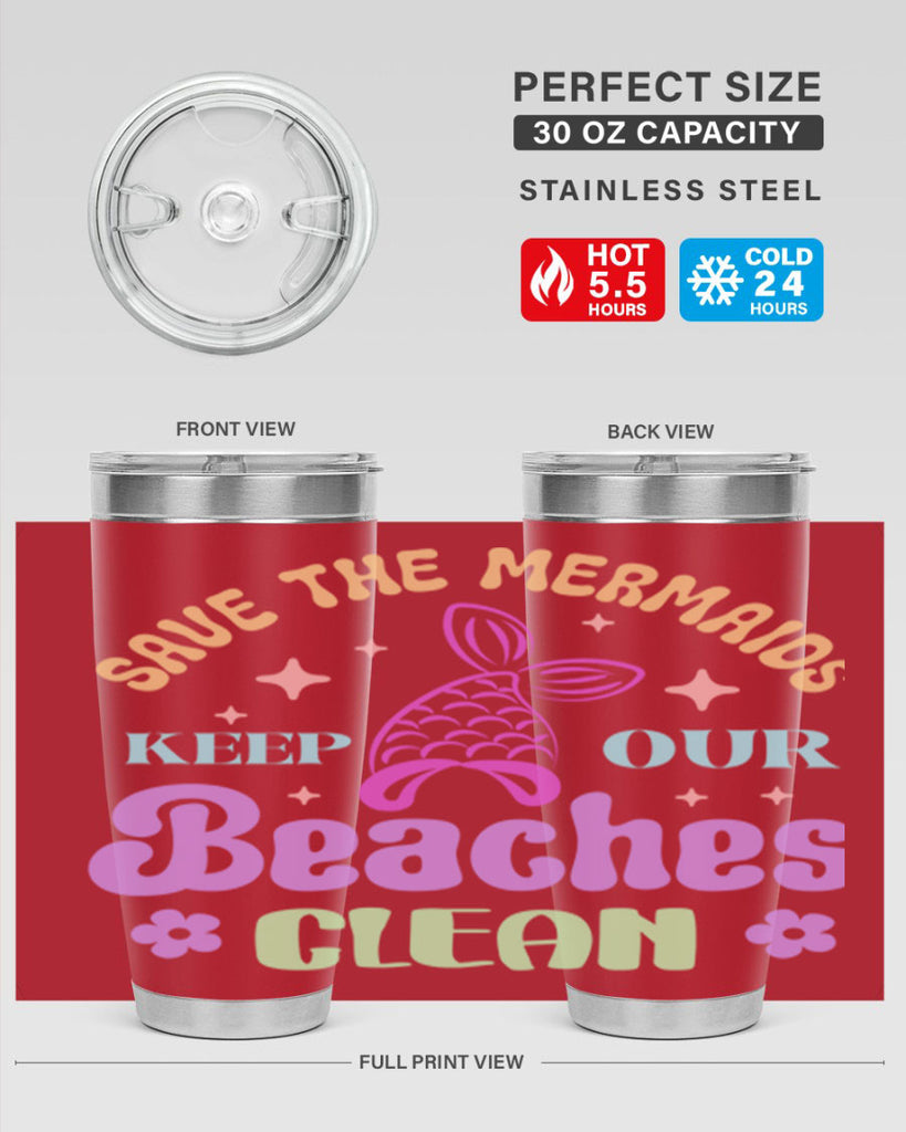 Save The Mermaids Keep Our 577#- mermaid- Tumbler