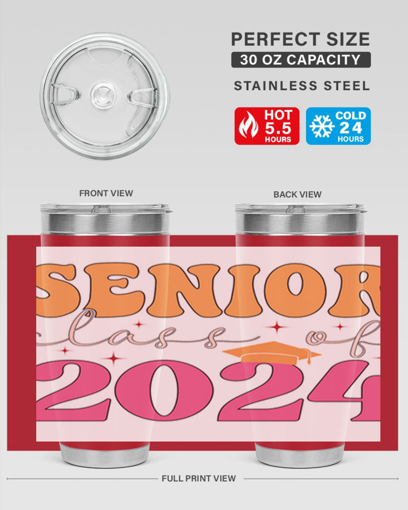 Senior class of 2024 19#- 12th grade- Tumbler