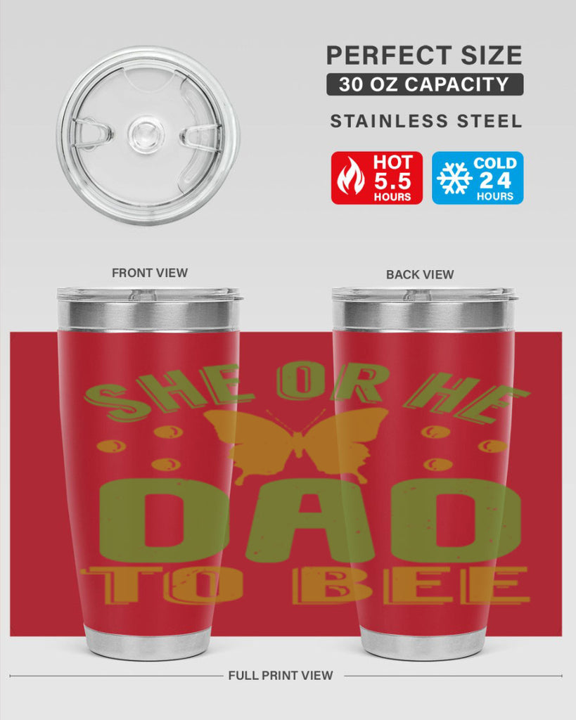 She or He Dad to bee Style 172#- baby- tumbler
