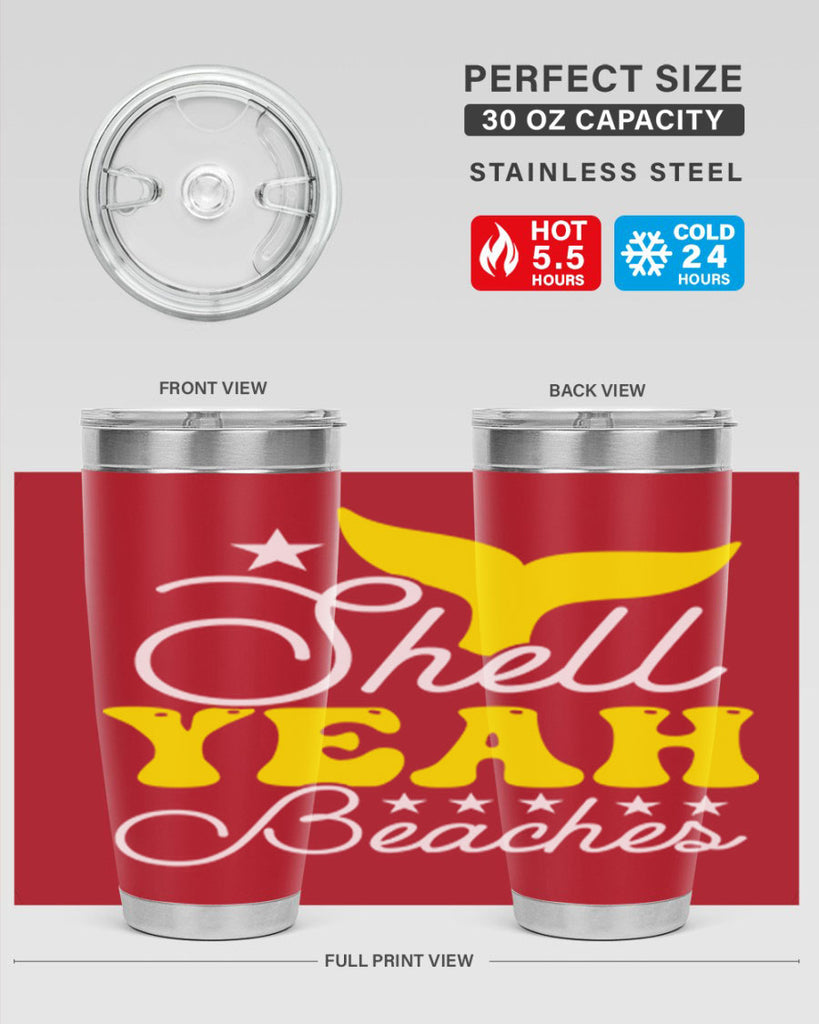 Shell Yeah Beaches 585#- mermaid- Tumbler