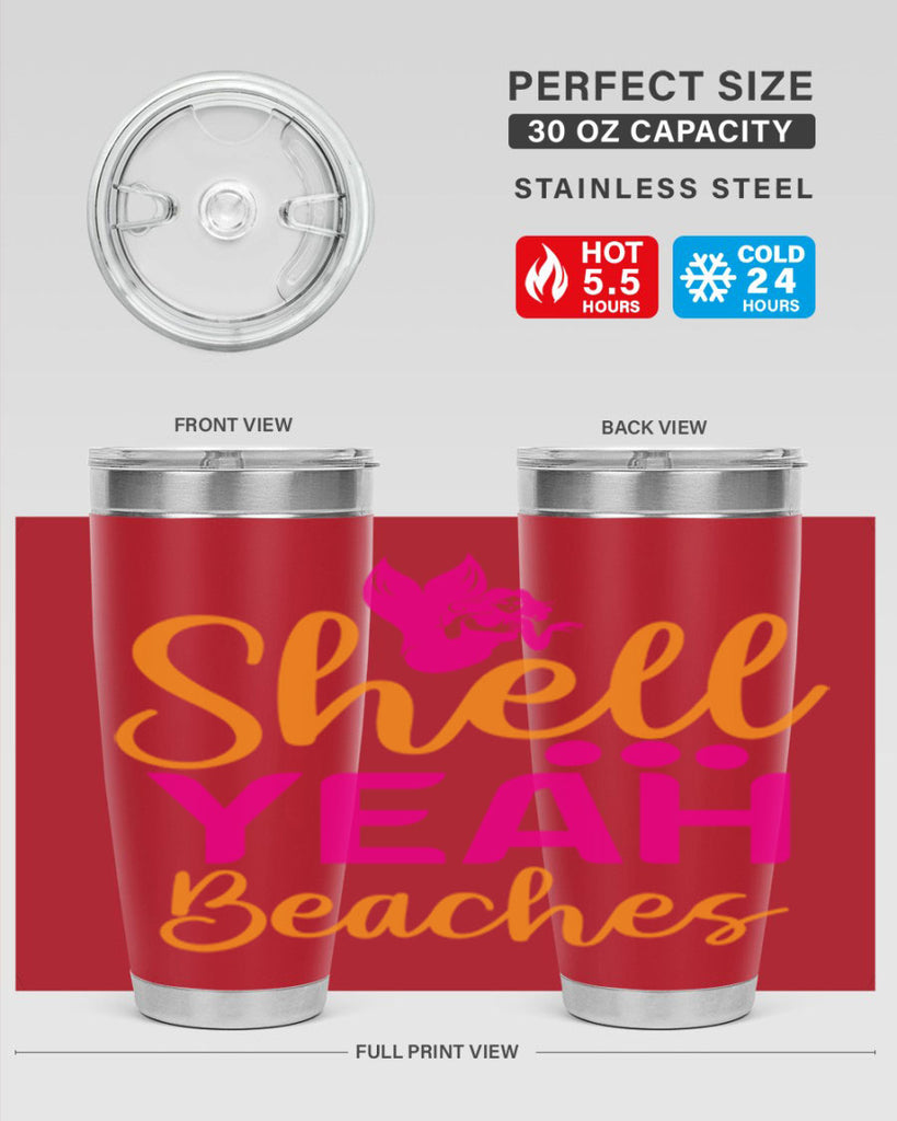 Shell Yeah Beaches 586#- mermaid- Tumbler