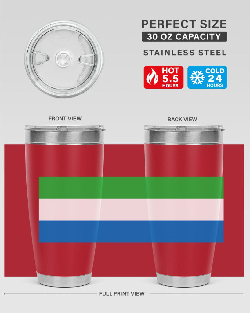 Sierra Leone 42#- world flags- Tumbler