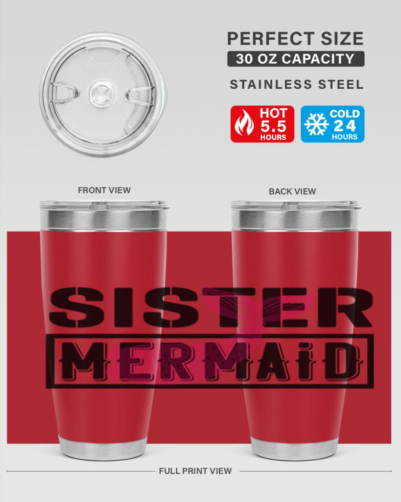 Sister mermaid 600#- mermaid- Tumbler