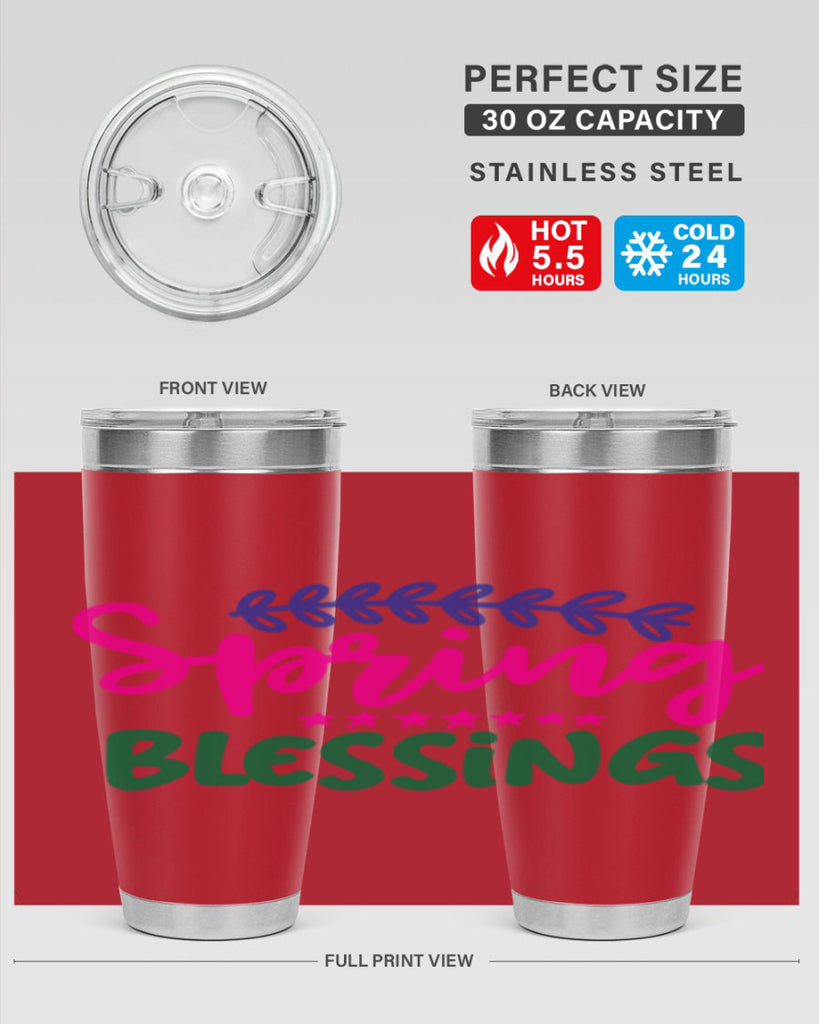 Spring Blessings 419#- spring- Tumbler