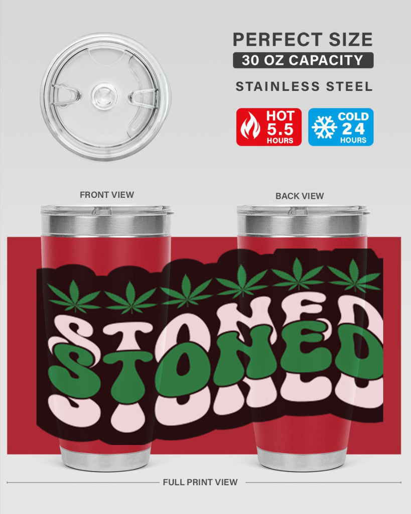 Stoned 255#- marijuana- Tumbler