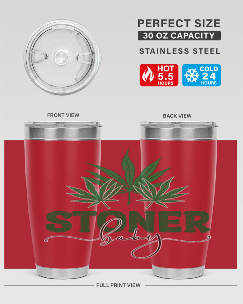 Stoner Baby Sublimation 261#- marijuana- Tumbler