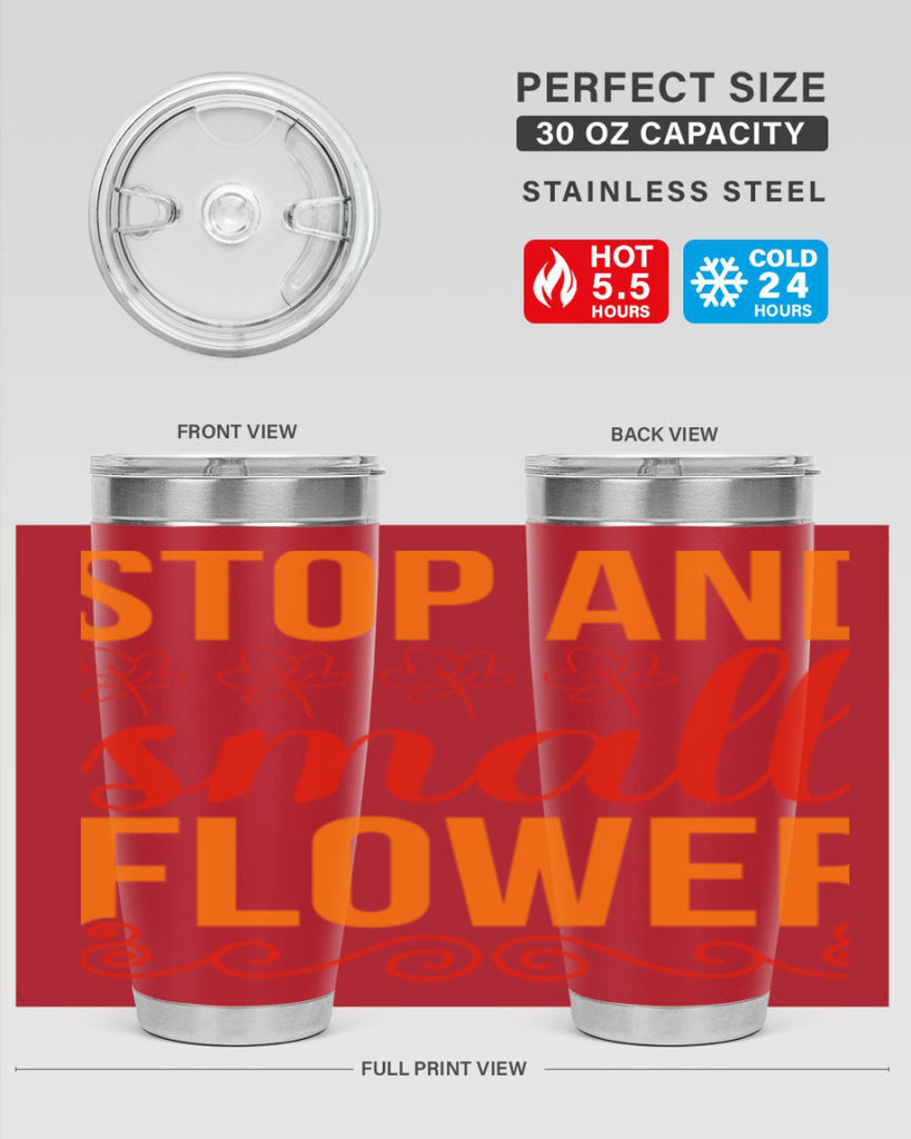 Stop and small flower 522#- spring- Tumbler