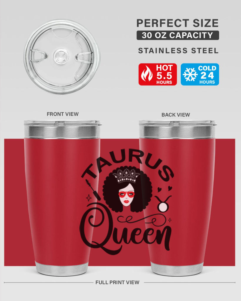 Taurus queen 505#- zodiac- Tumbler