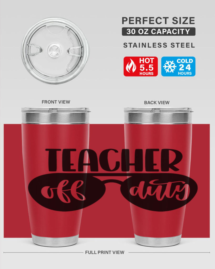 Teacher Off Duty Style 49#- teacher- tumbler