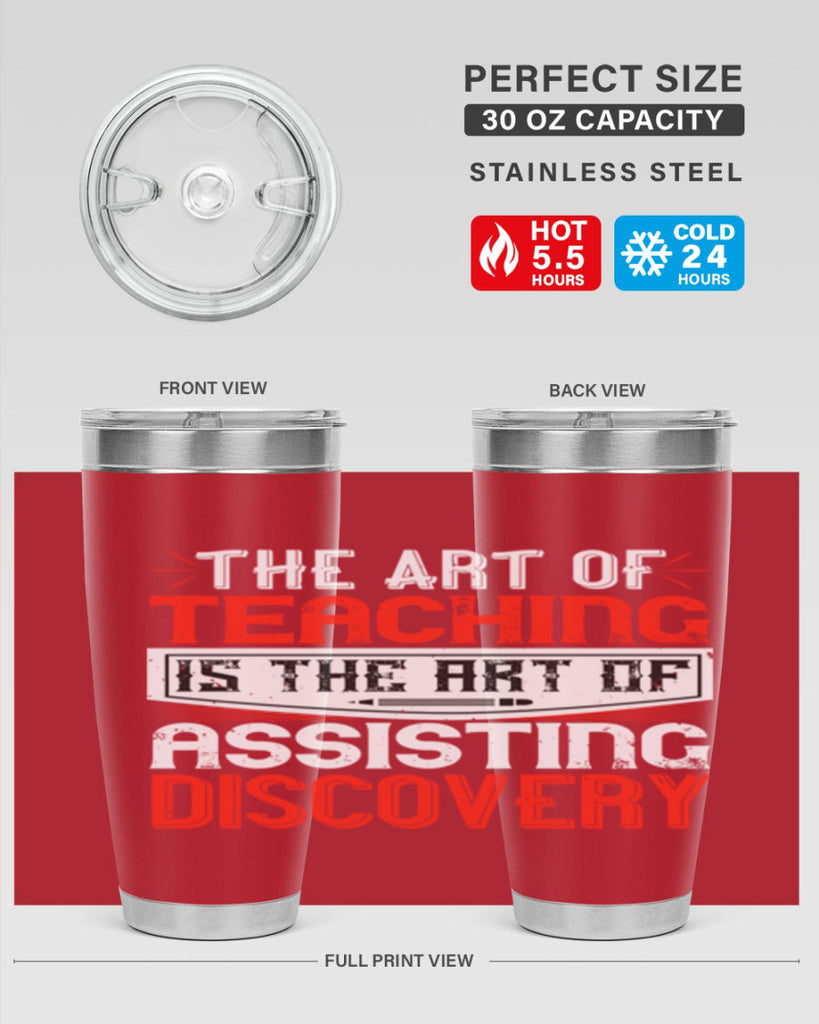 The art of teaching is the art of assisting discovery Style 6#- teacher- tumbler