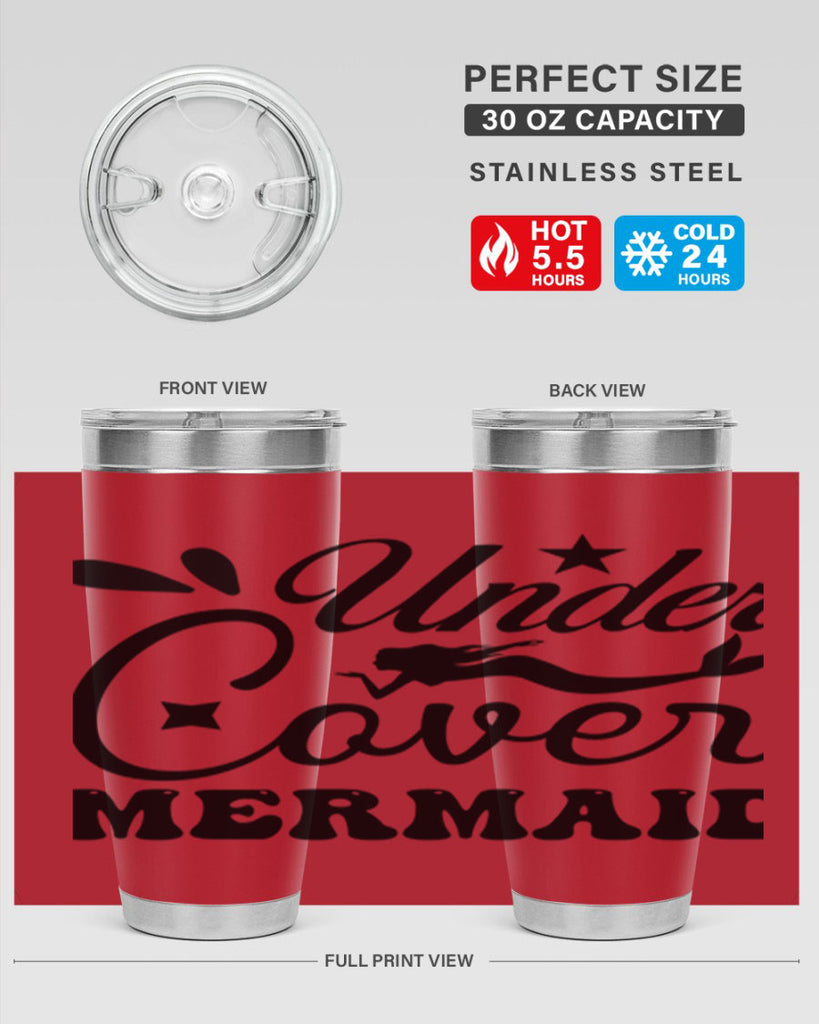 Under cover mermaid 646#- mermaid- Tumbler