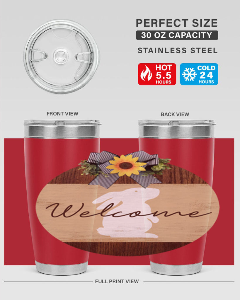 Welcome Bunny Mockup568#- spring- Tumbler